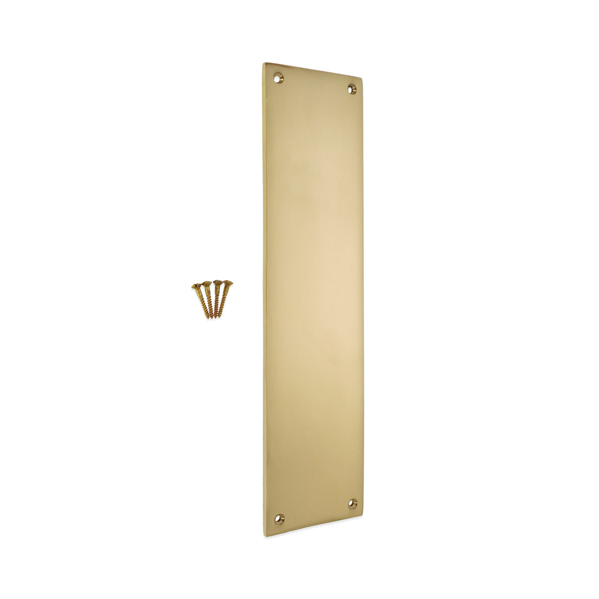 Victorian Finger Plate 300mm Polished Brass
