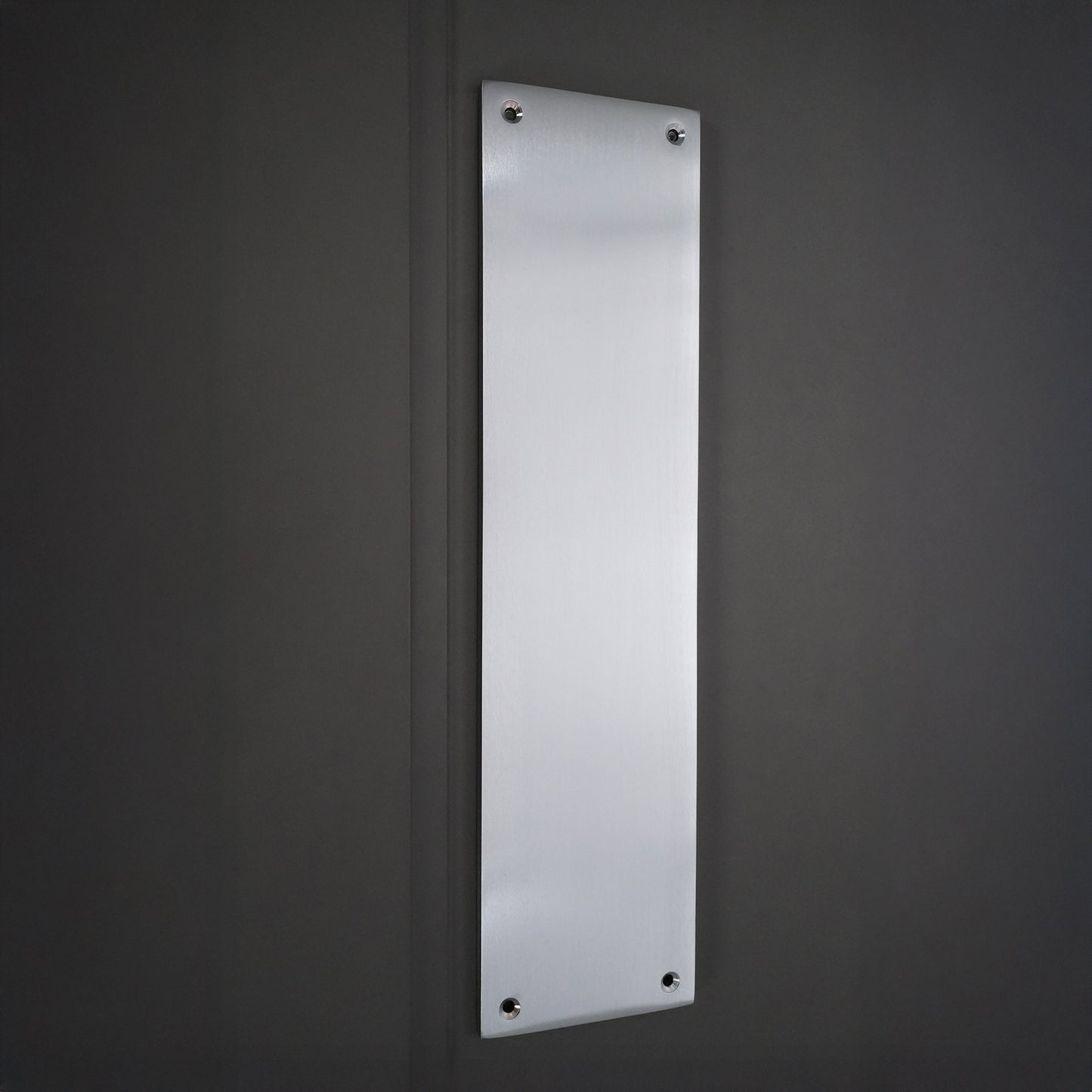 Victorian Finger Plate 300mm Satin Chrome