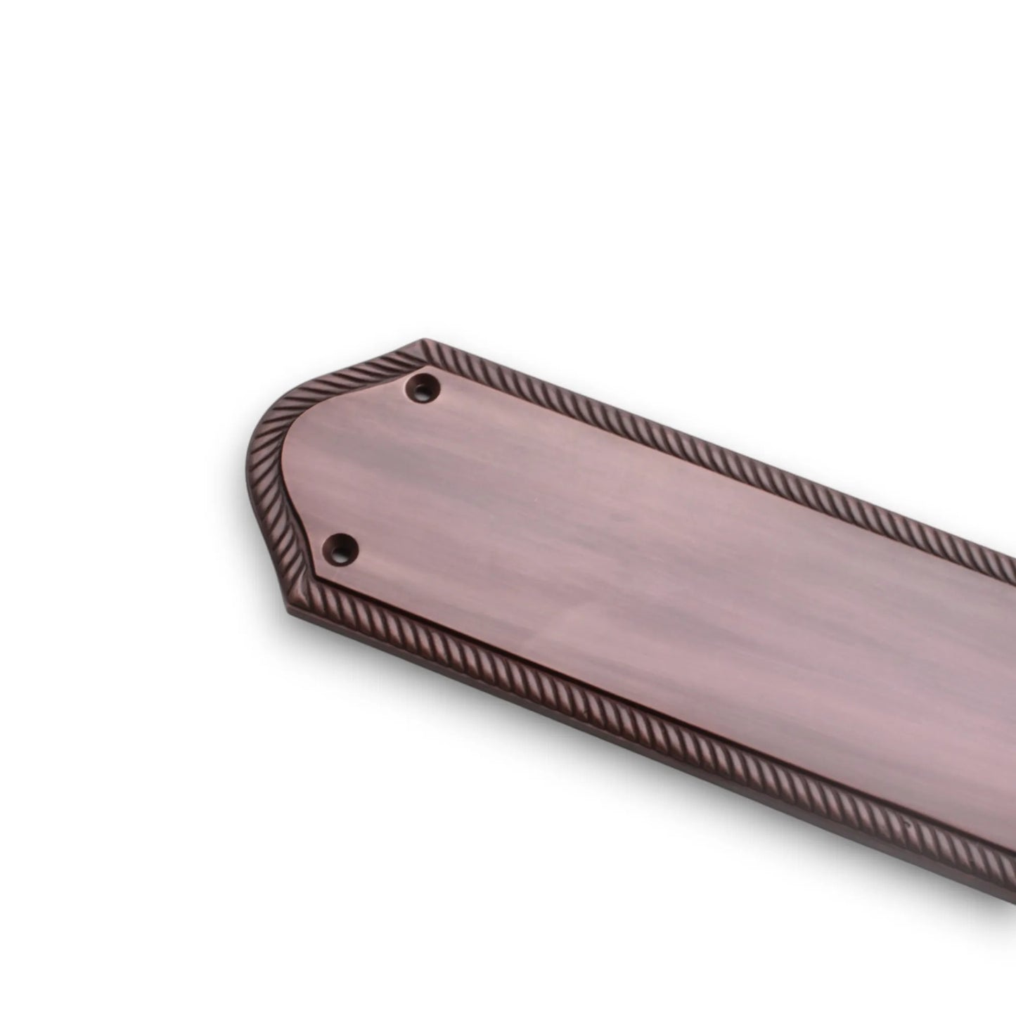 Georgian Half Round Finger Plate 300mm Aged Bronze