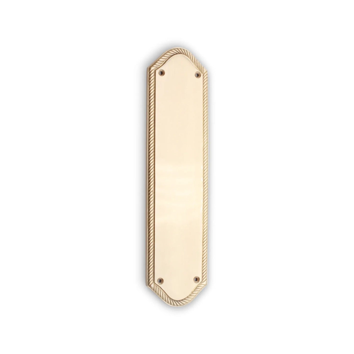 Georgian Half Round  Finger Plate 300mm Satin Brass