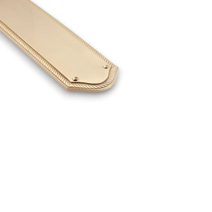 Georgian Half Round  Finger Plate 300mm Satin Brass