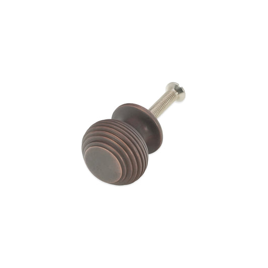 Beehive Small 30mm Cupboard Knob Aged Bronze