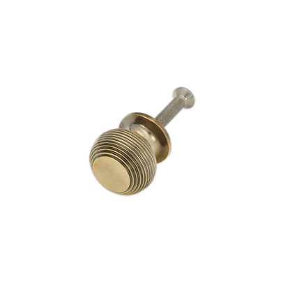 Beehive Small 30mm Cupboard Knob Aged Brass