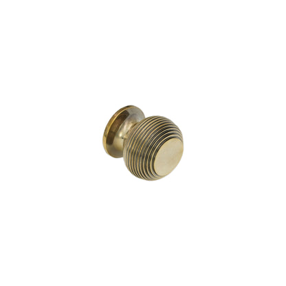 Beehive Small 30mm Cupboard Knob Aged Brass