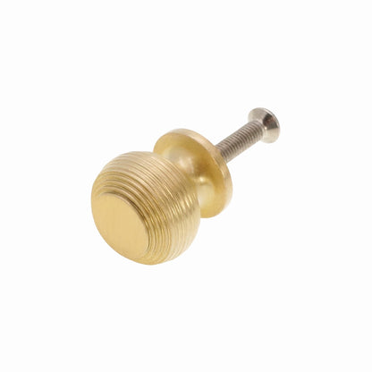 Beehive Small 30mm Cupboard Knob Satin Brass