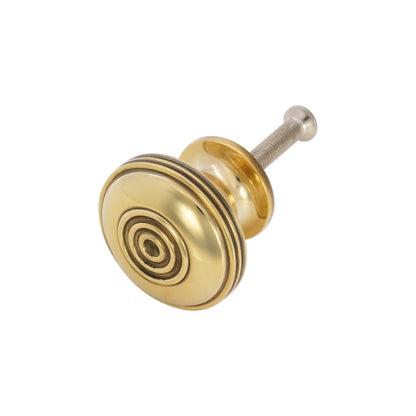 Bloxwich Large 40mm Cupboard Knob Aged Brass