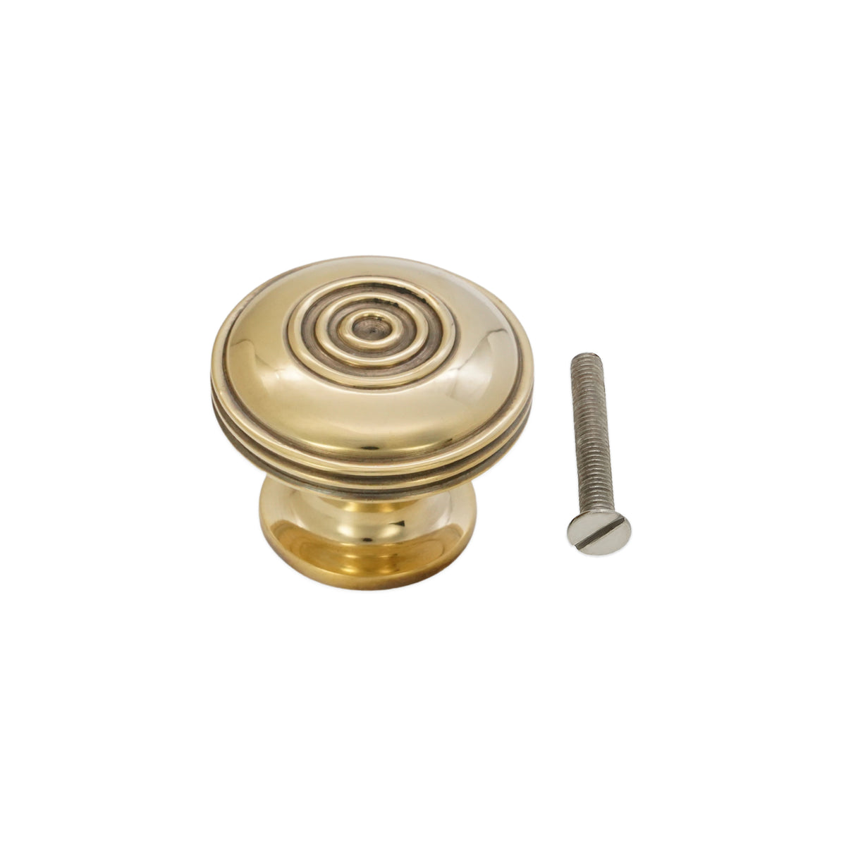 Bloxwich Large 40mm Cupboard Knob Aged Brass
