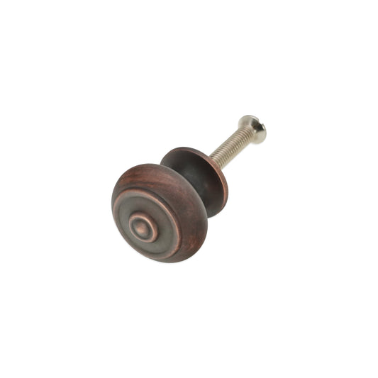 Bloxwich Small 30mm Cupboard Knob Aged Bronze