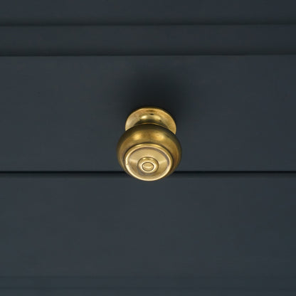 Bloxwich Small 30mm Cupboard Knob Aged Brass