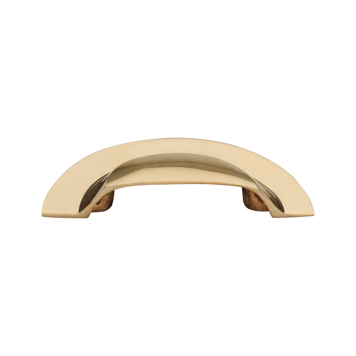 Slim Cup Handle Large Polished Brass Unlacquered