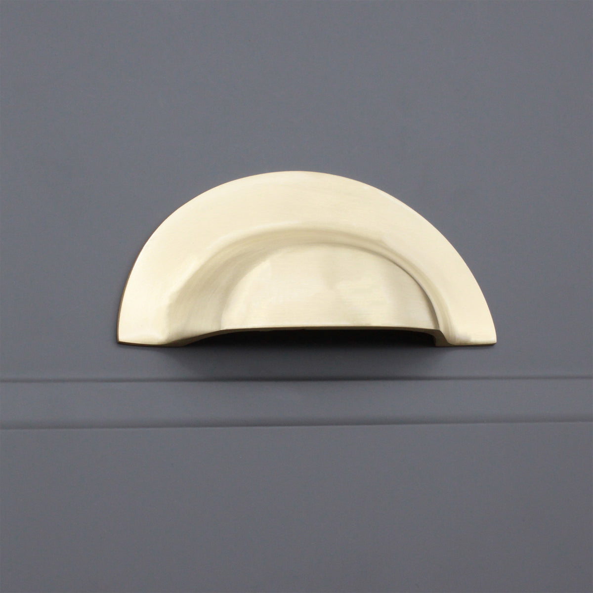 Slim Cup Handle Large Satin Brass