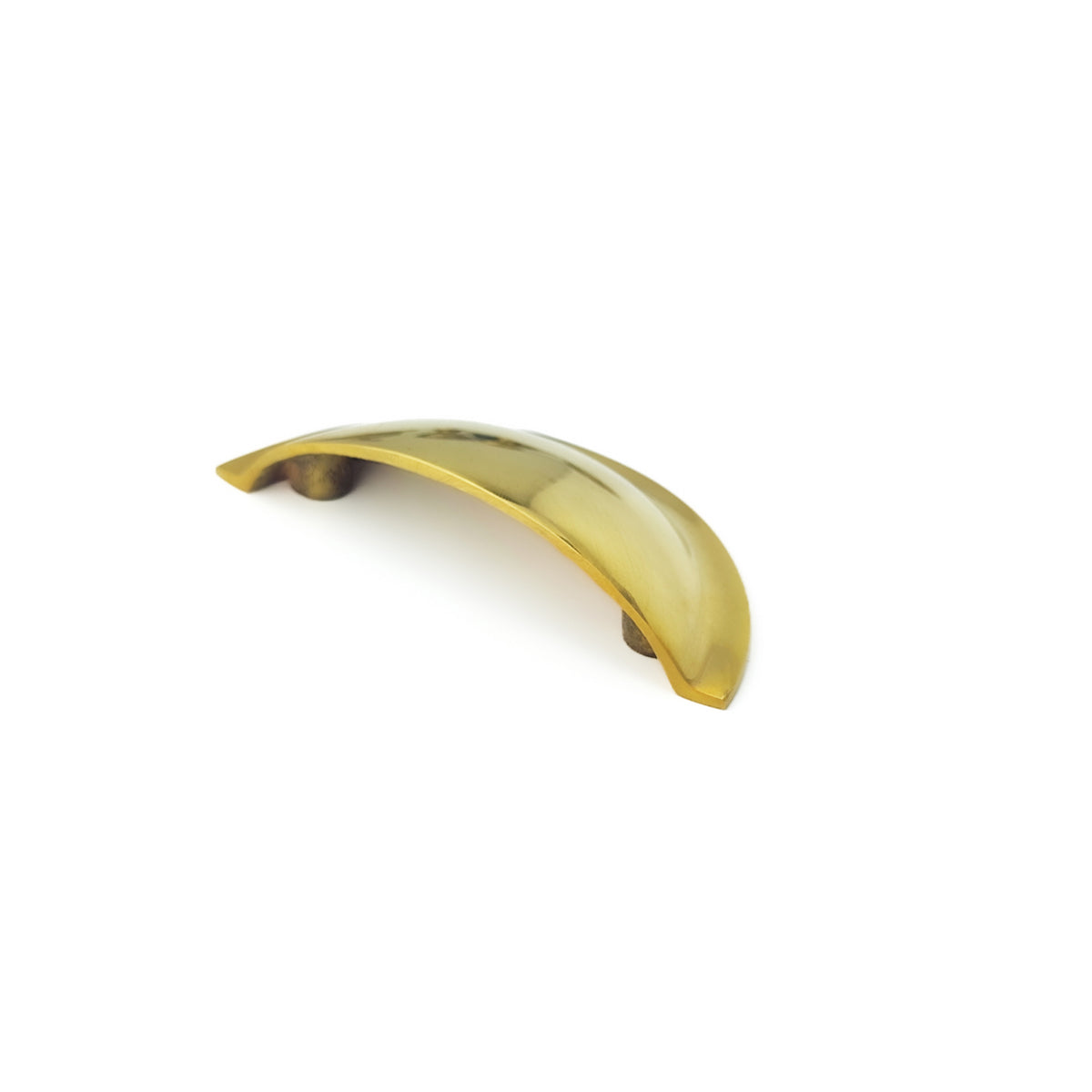 Slim Cup Handle Small Polished Brass Unlacquered