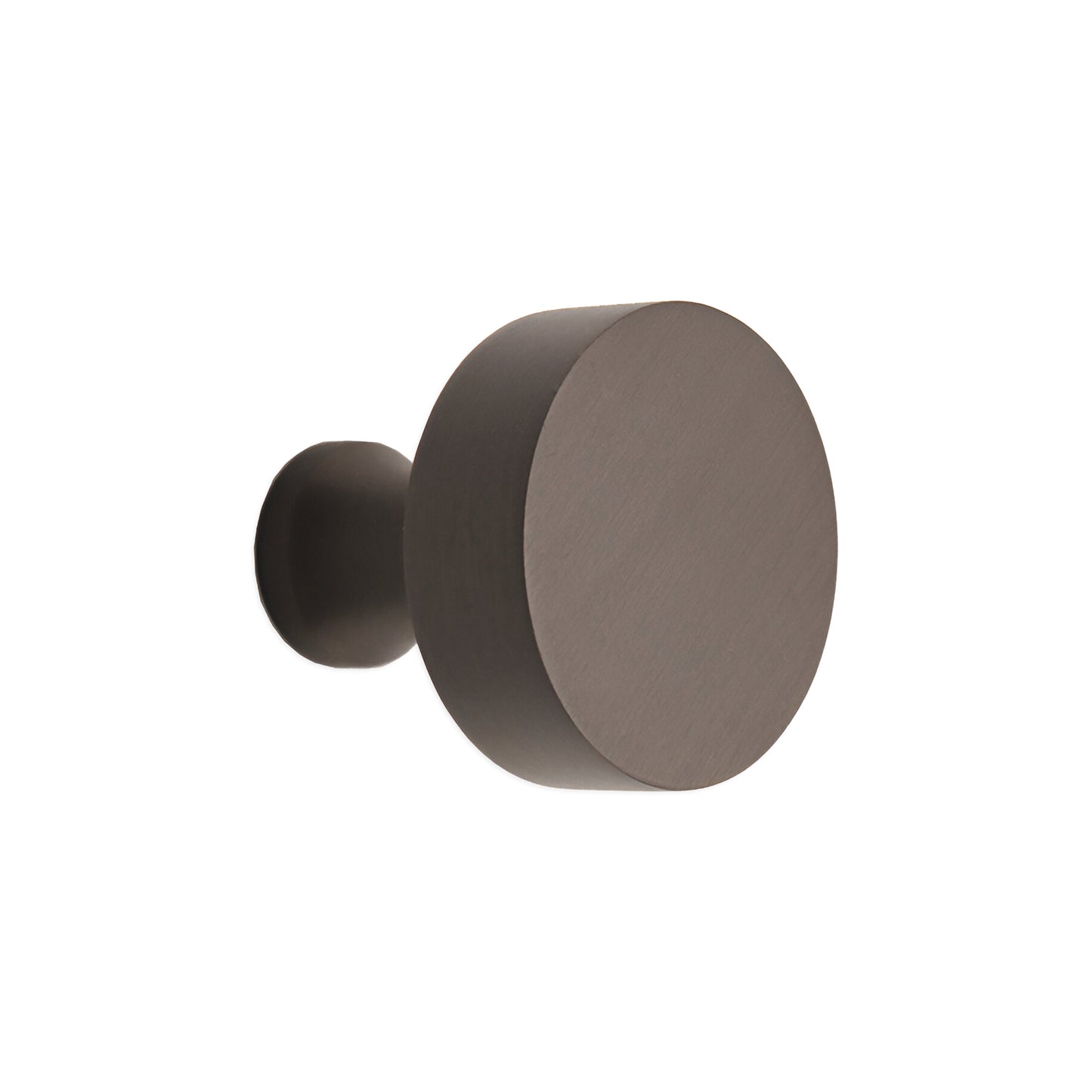 Round Cupboard Knob Gunmetal Grey