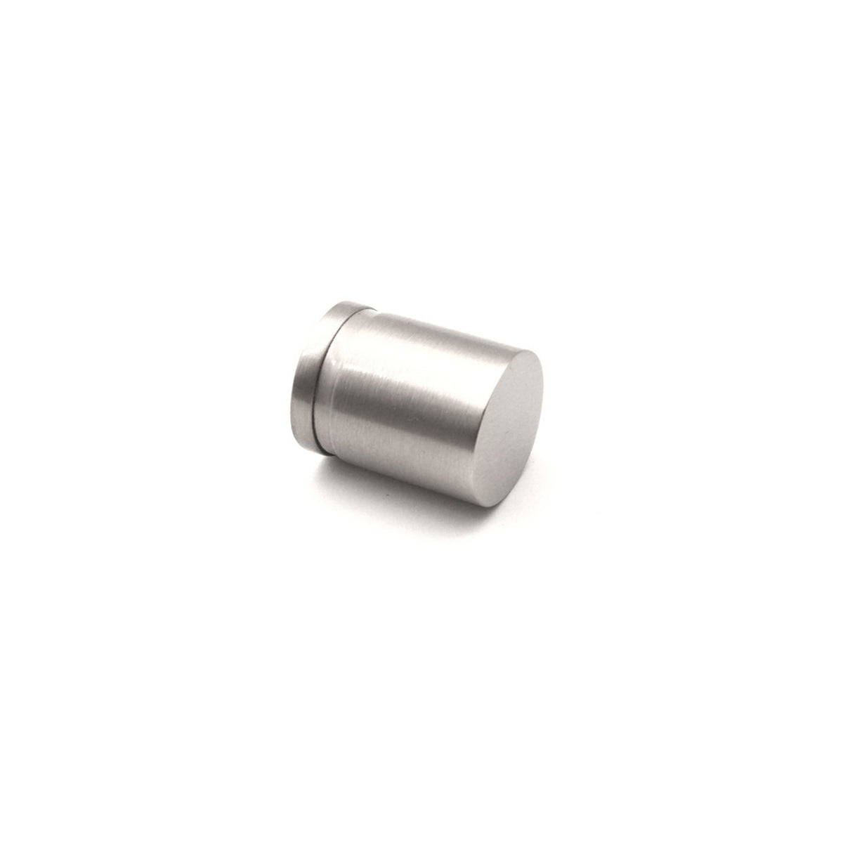Cylinder Cupboard Pull Satin Silver