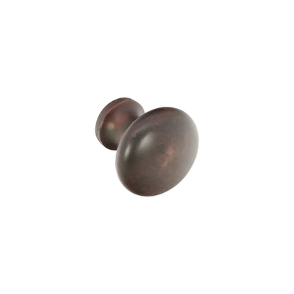 Mushroom 25mm Cupboard Knob Aged Bronze