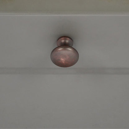 Mushroom 25mm Cupboard Knob Aged Bronze