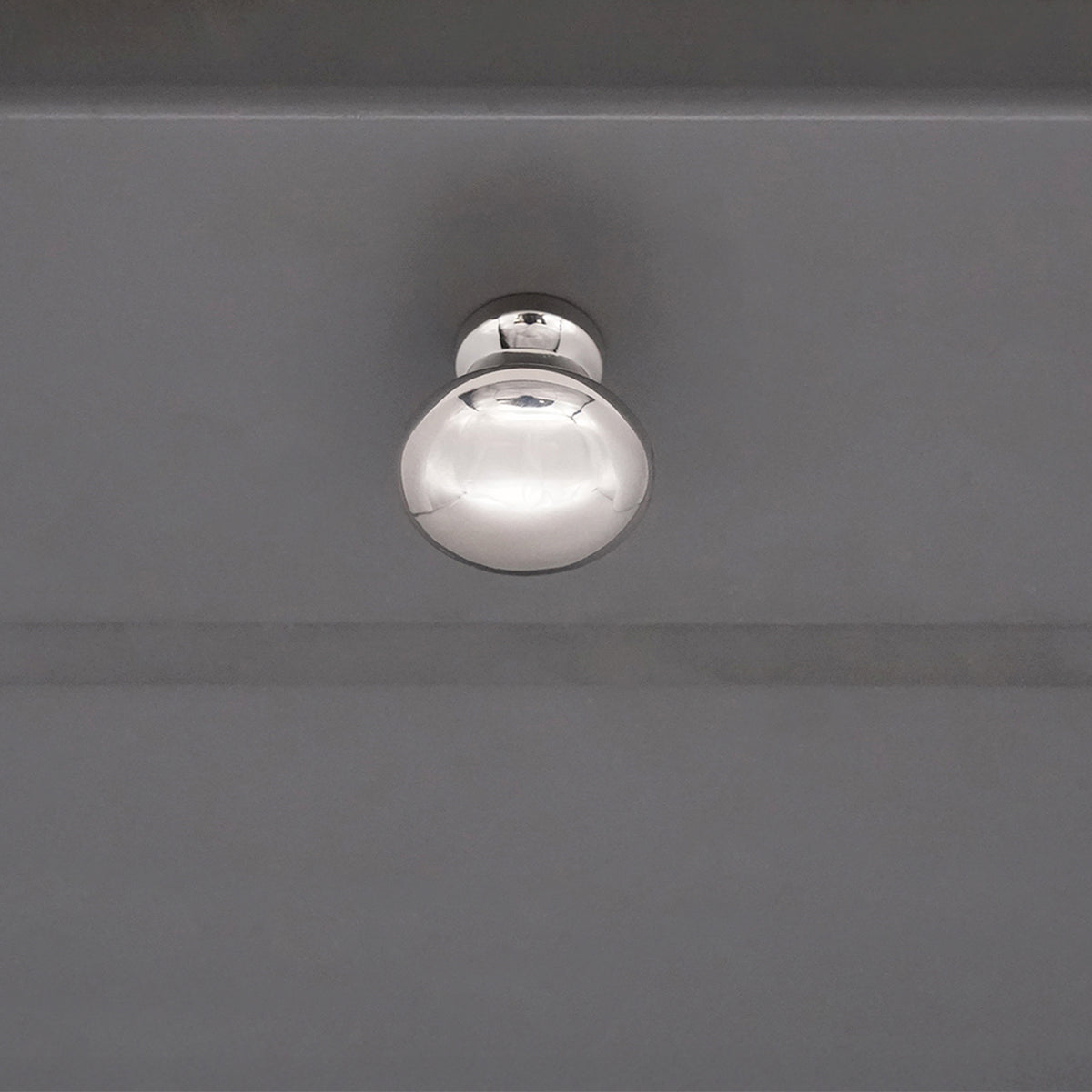 Mushroom 25mm Cupboard Knob Polished Nickel