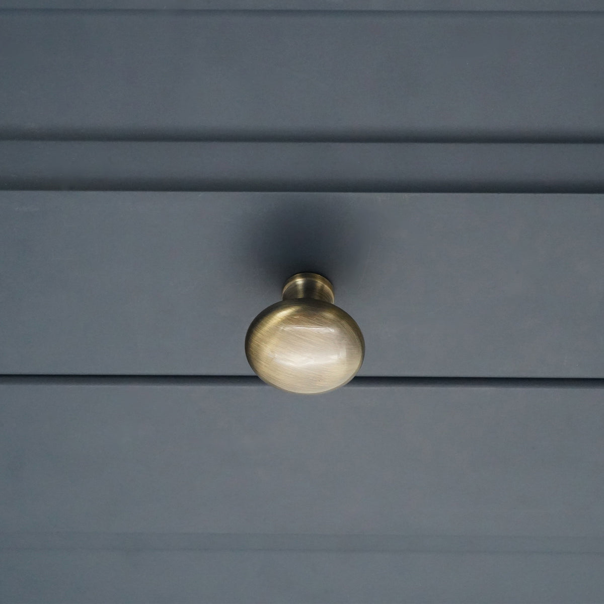 Mushroom 32mm Cupboard Knob Antique Brass