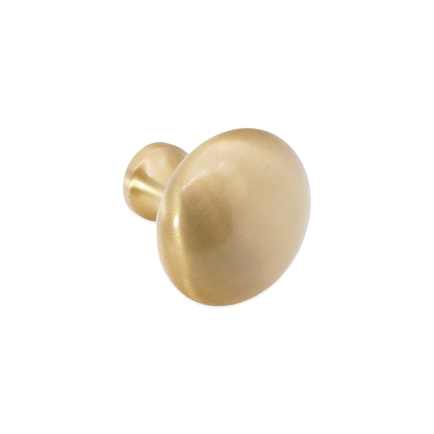 Mushroom 32mm Cupboard Knob Satin Brass
