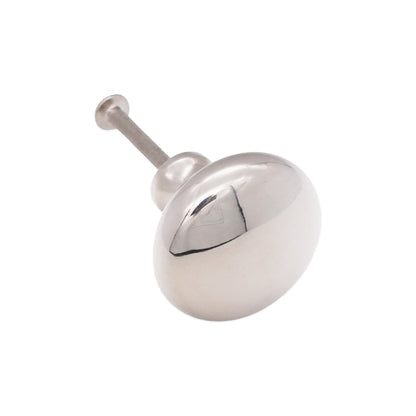 Mushroom 38mm Cupboard Knob Polished Nickel