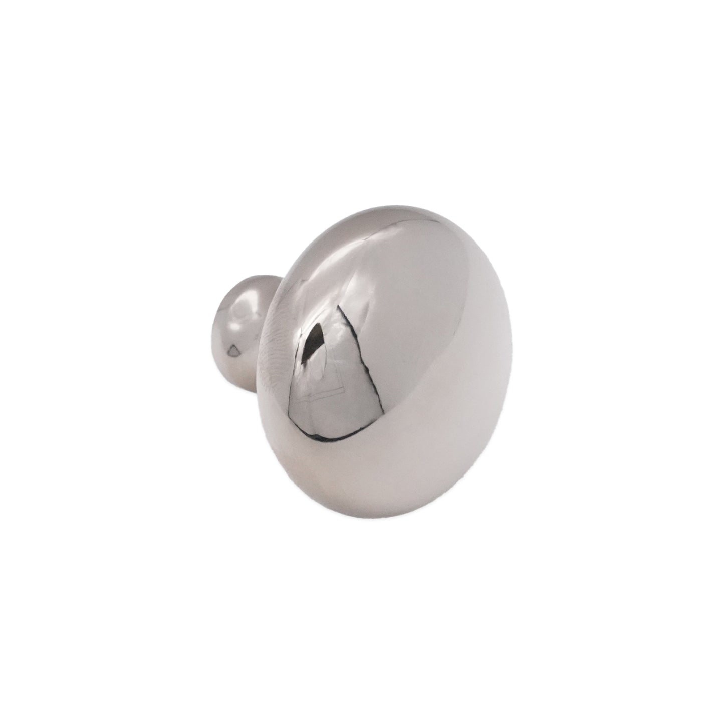 Mushroom 38mm Cupboard Knob Polished Nickel