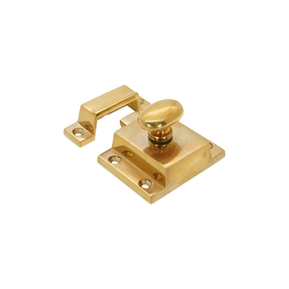 Cupboard Catch Polished Brass Unlacquered
