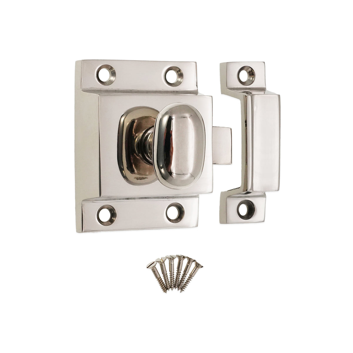Cupboard Catch Polished Nickel
