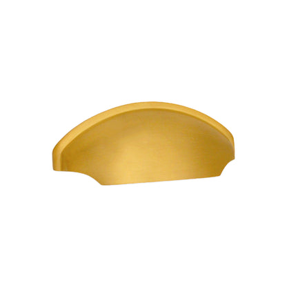 Tulip Cup Drawer Pull Satin Brass