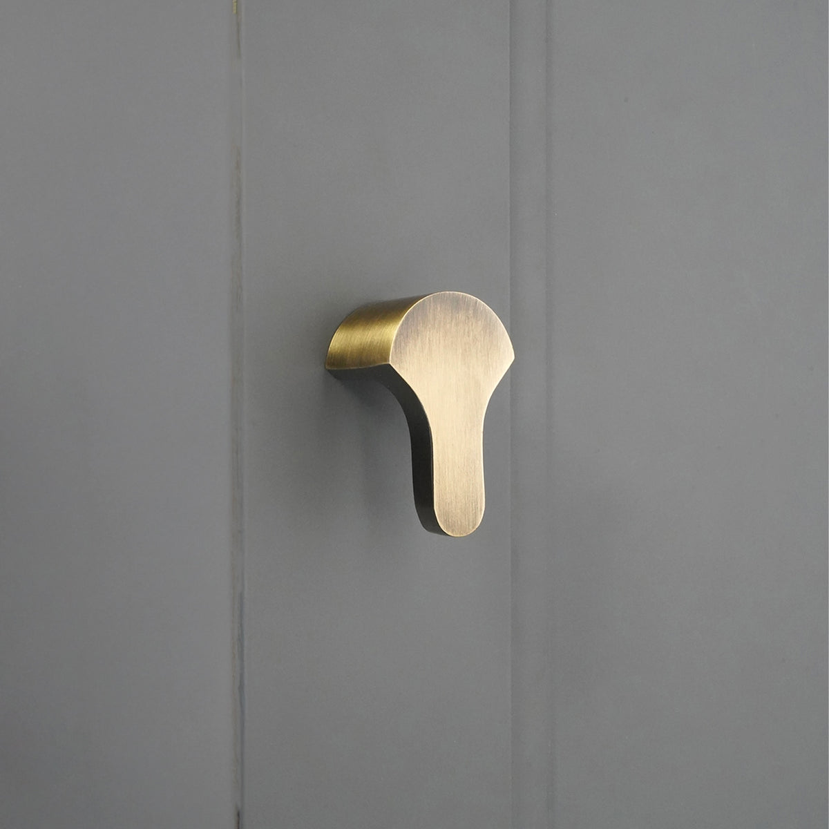 Tulip Drop Pull Antique Brass