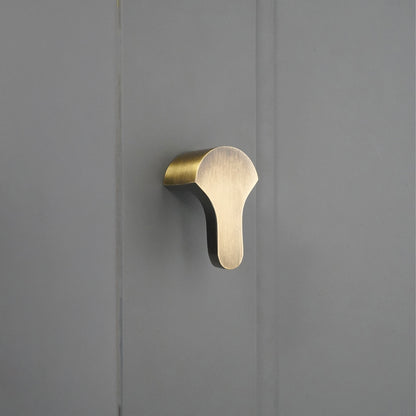 Tulip Drop Pull Antique Brass