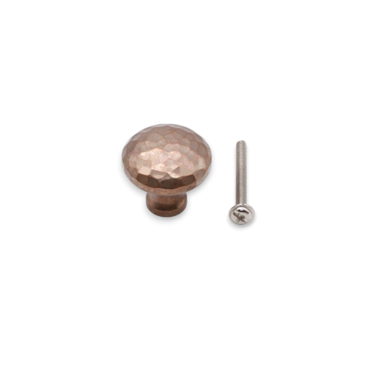 Hammered Mushroom 32mm Cupboard Knob Antique