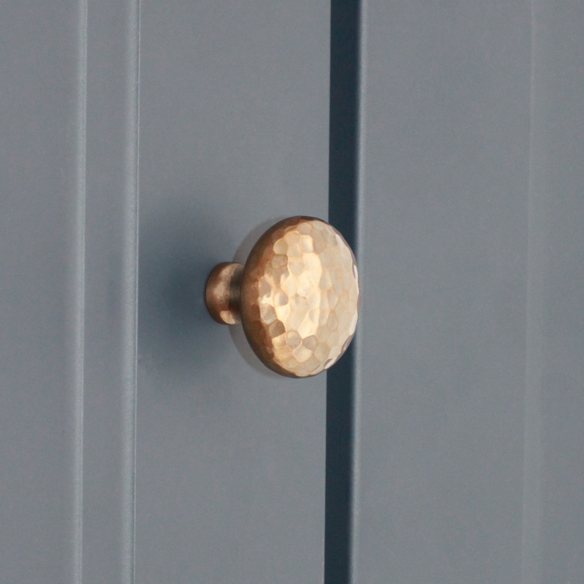Hammered Mushroom 38mm Cupboard Knob Antique