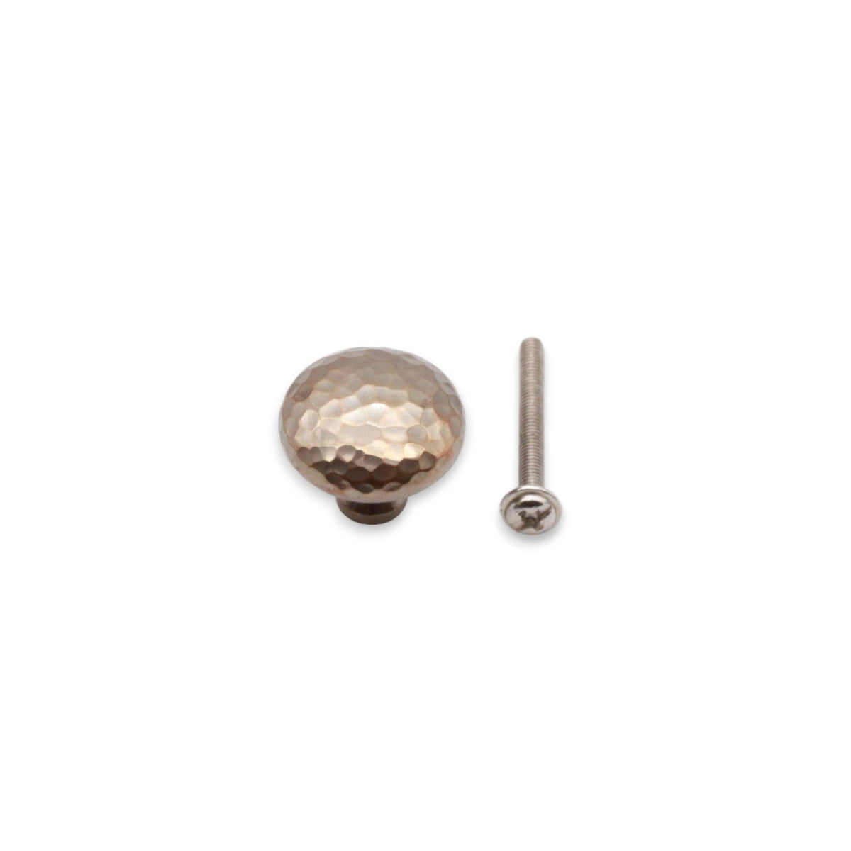 Hammered Mushroom 38mm Cupboard Knob Antique