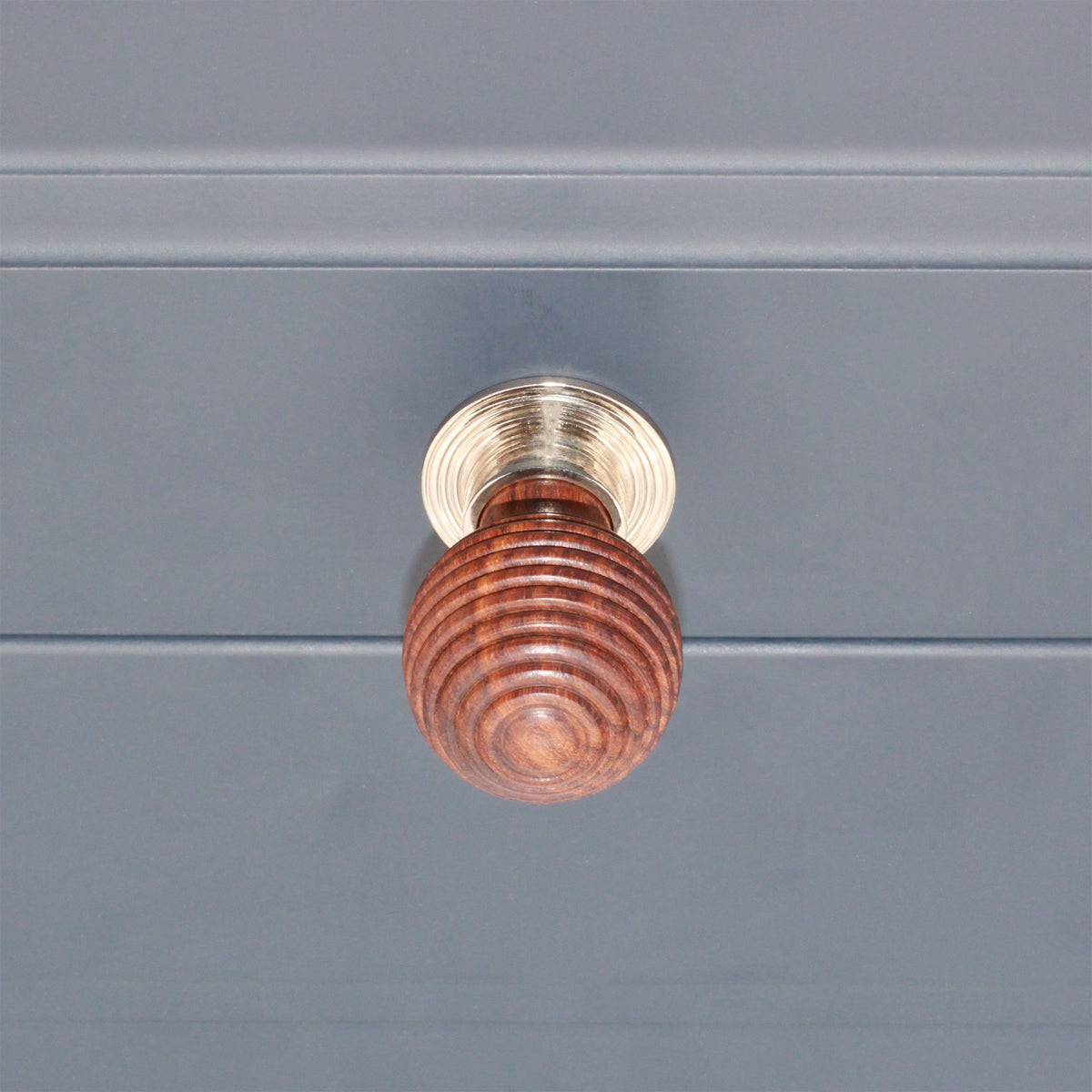Rosewood Preston Large Cupboard Knob Polished Nickel
