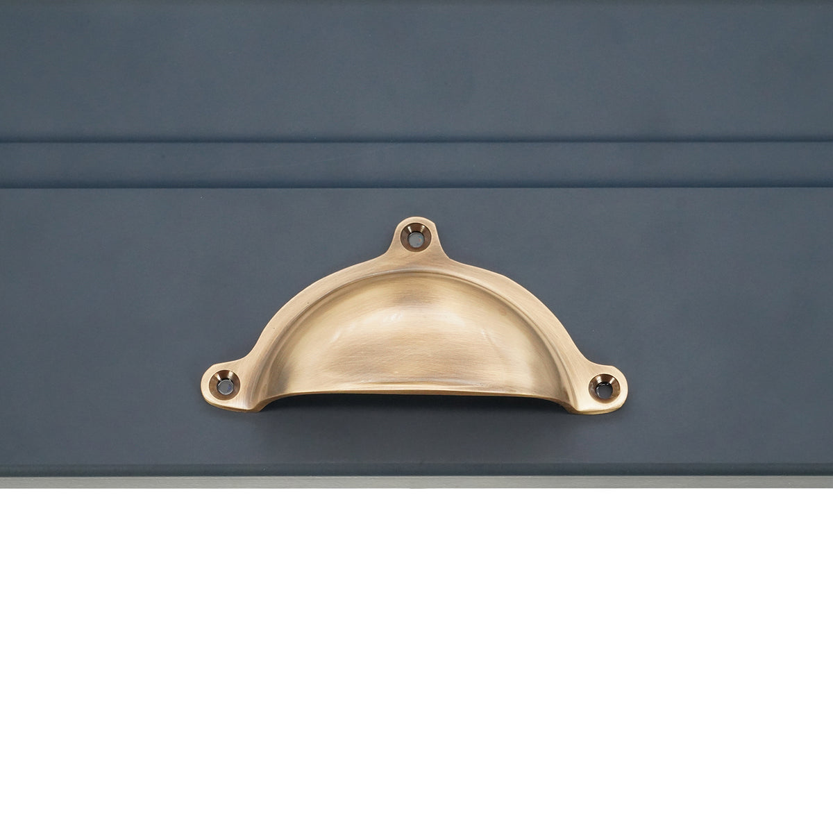 Cottage Cup Pull Antique Brass