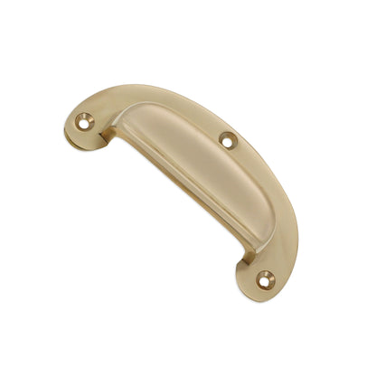 Traditional Cup Pull Polished Brass