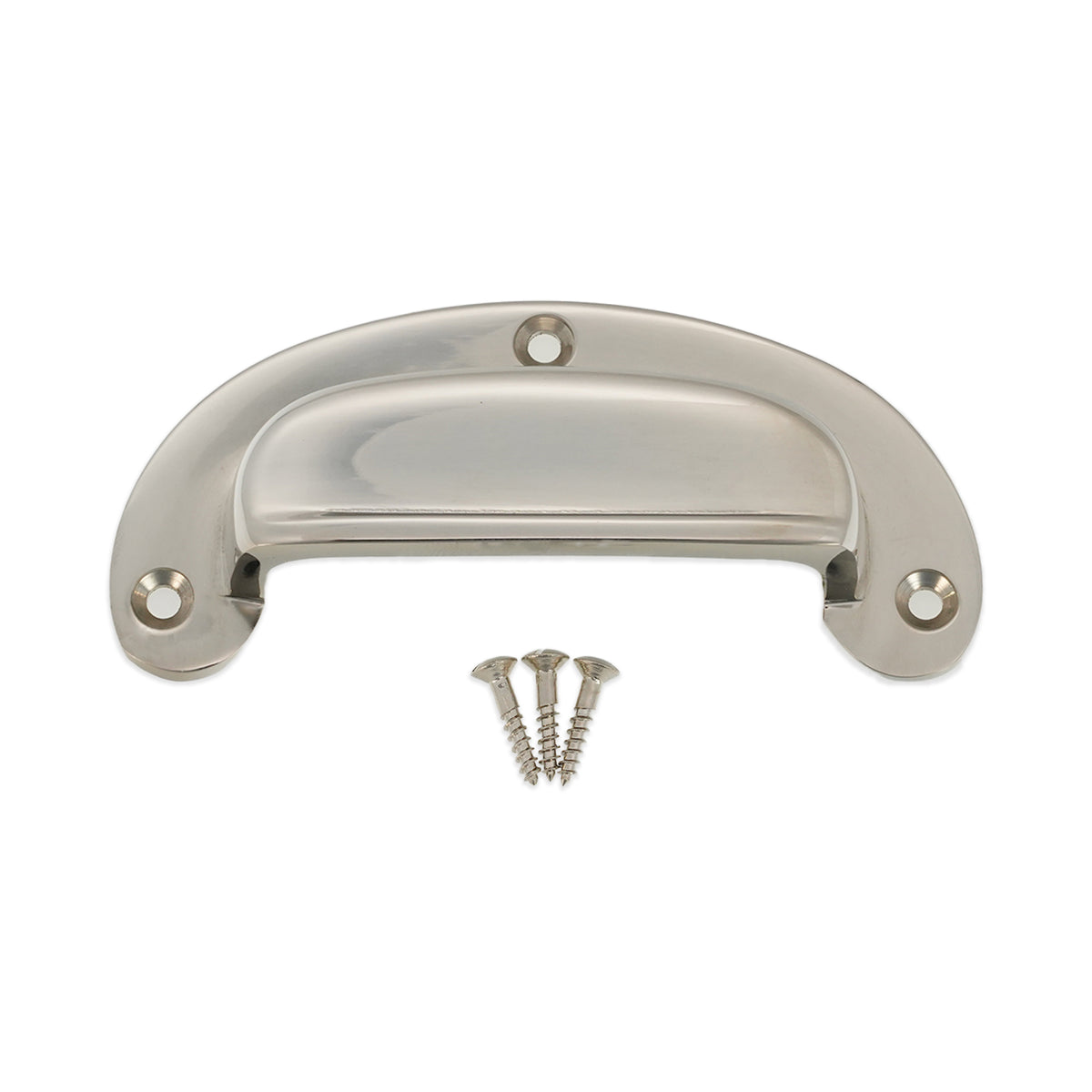Traditional Cup Pull Polished Nickel