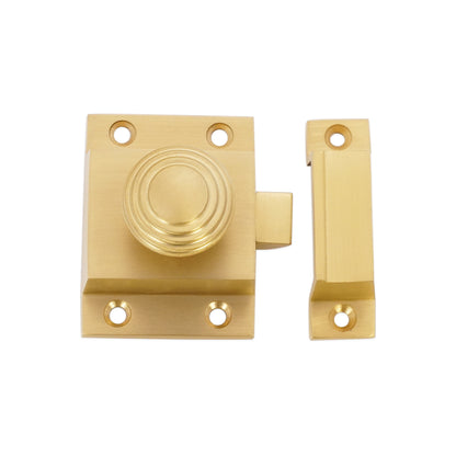 Beehive Cupboard Catch Satin Brass