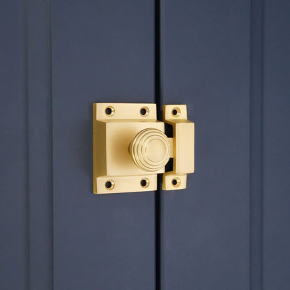 Beehive Cupboard Catch Satin Brass