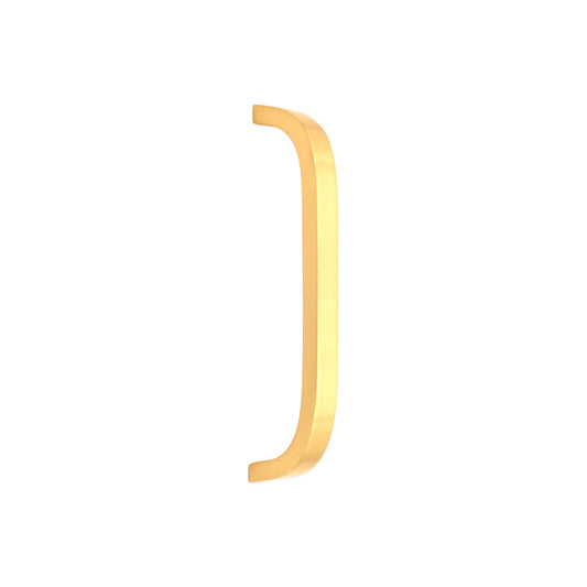 Curve Bar Cabinet Handle Satin Brass Small