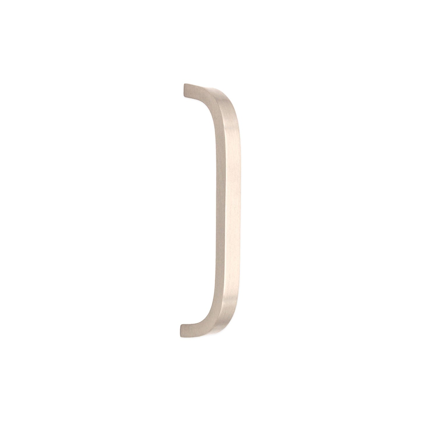 Curve Bar Cabinet Handle Satin Silver Small