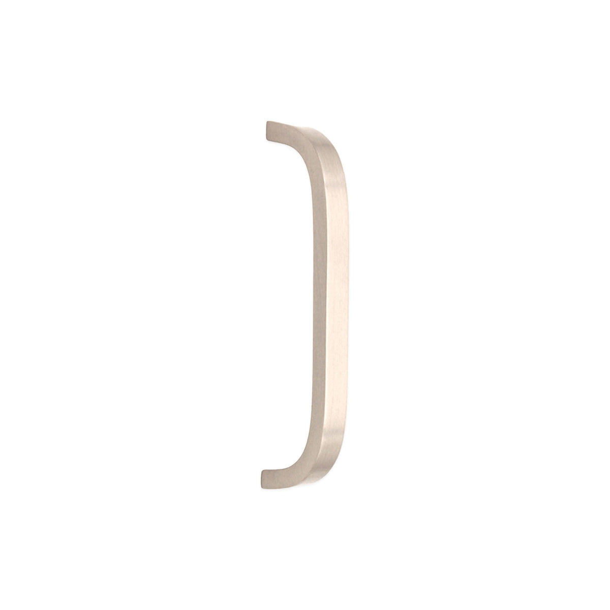 Curve Bar Cabinet Handle Satin Silver Small