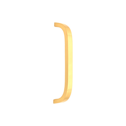 Curve Bar Cabinet Handle Satin Brass Medium