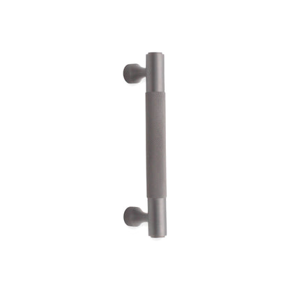 Knurled Bar Handles Small Gunmetal Grey