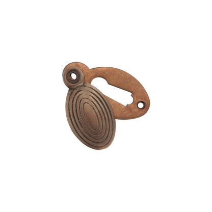 Oval Beehive Escutcheon Matt Antique