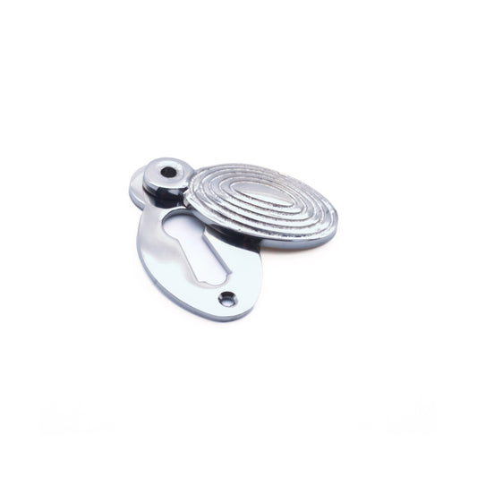 Oval Beehive Escutcheon Polished Chrome
