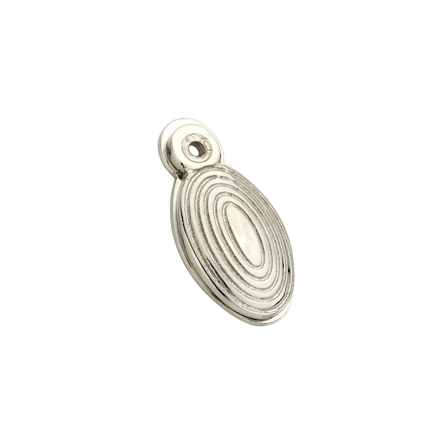 Oval Beehive Escutcheon Polished Nickel