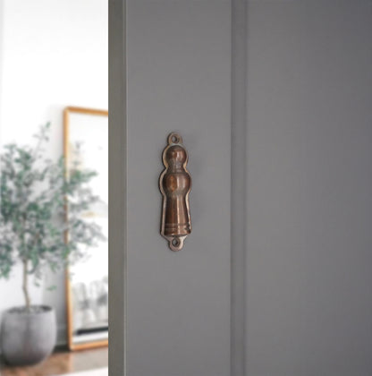 Lady Escutcheon Antique Brass