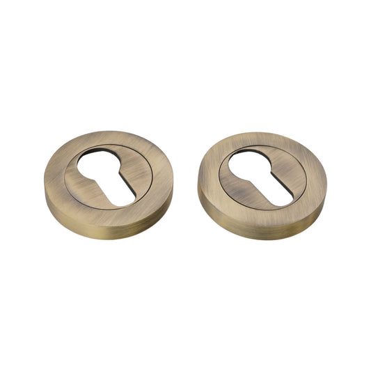 Euro Profile Escutcheon Matt Antique