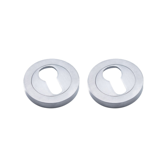 Euro Profile Escutcheon Satin Chrome